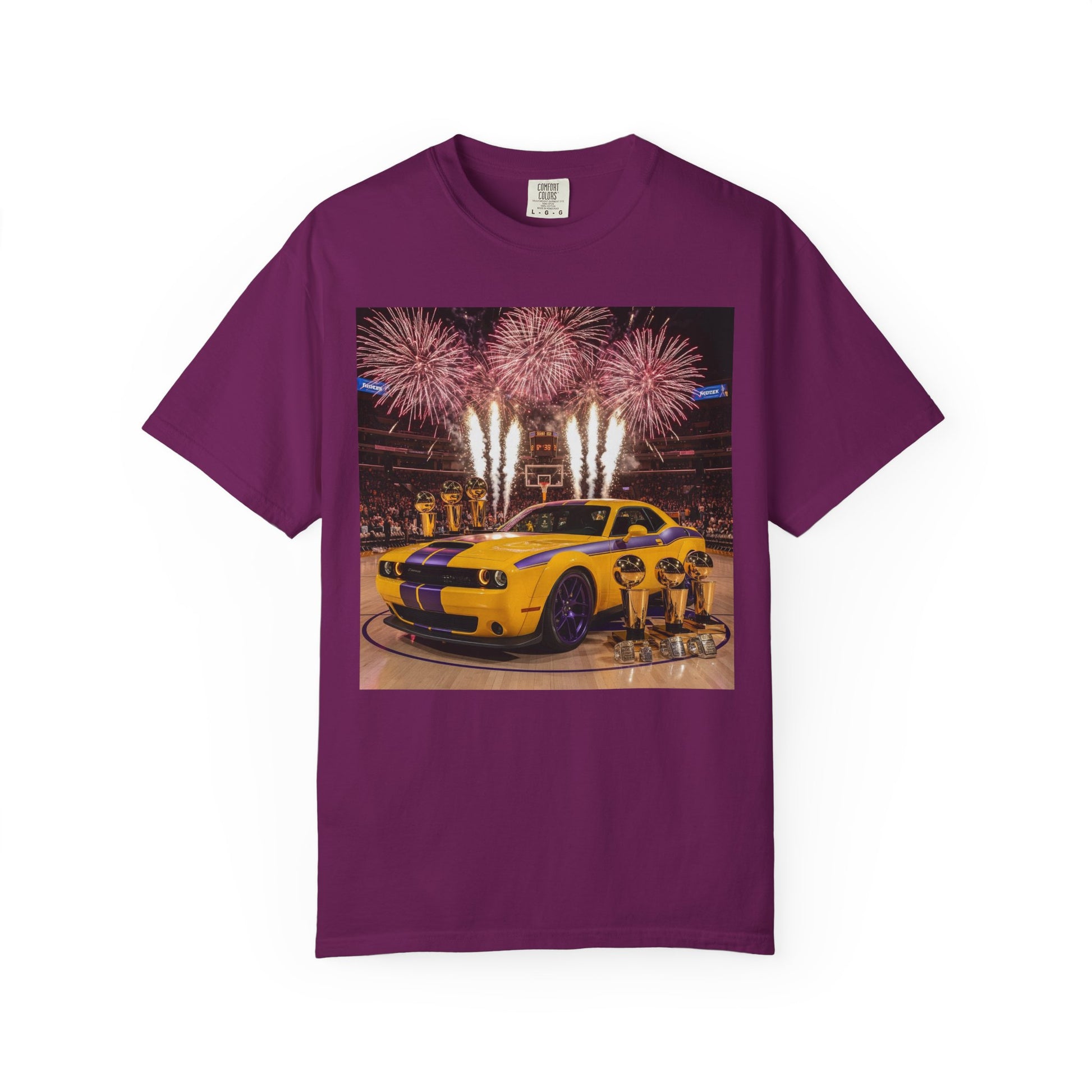 Fireworks & Fast Cars Unisex T-Shirt - Perfect for Car Lovers, Festivals, Birthdays, Racing Events, Casual Wear
