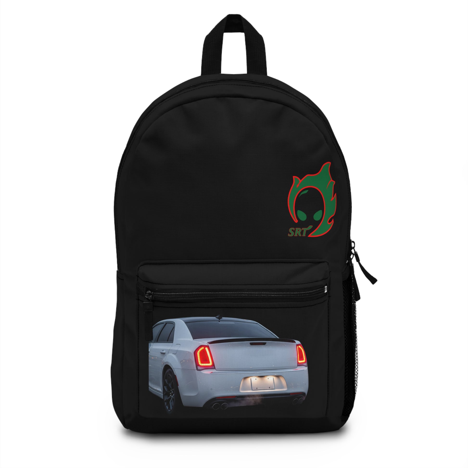Sleek SRT Design Backpack, Custom Car Gear, Stylish School Bag, Gift for Car Enthusiasts, Perfect for Travel and Daily Use