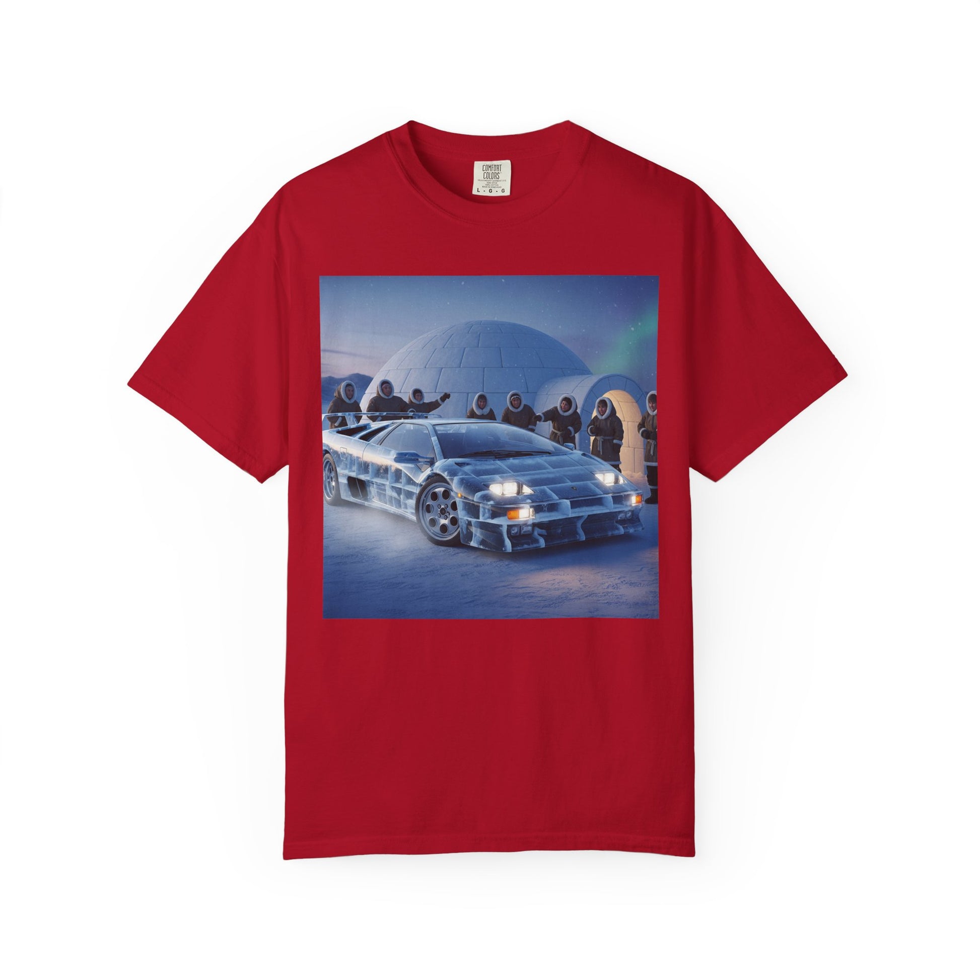 Retro Sci-Fi Car T-Shirt | Unisex Garment-Dyed Tee | Cool Graphic Tee | Perfect Gift for Car Lovers | Vintage Style | Unique Fashion