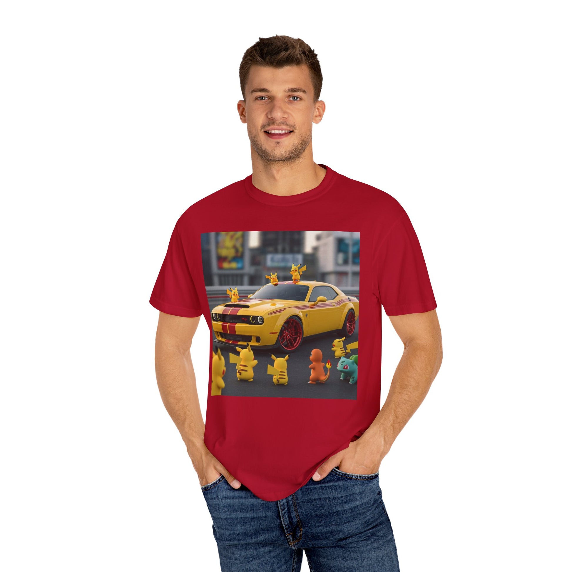 Poke Car Enthusiast T-shirt | Fun Graphic Tee for Gamers, Unisex Apparel for Fans, Perfect Gift for Birthdays, Collectibles, Casual Wear