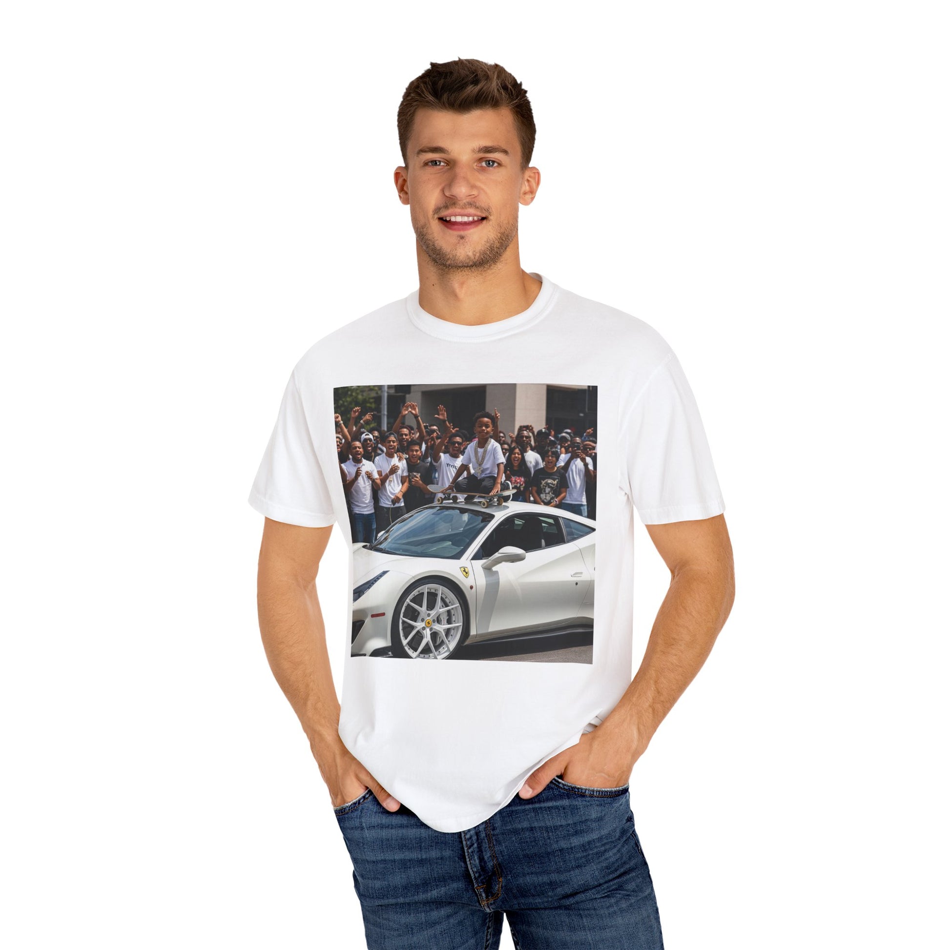 Car Enthusiast Unisex Garment-Dyed T-shirt, Automotive Apparel, Gift for Him, Streetwear, Casual Wear, Race Day Outfit