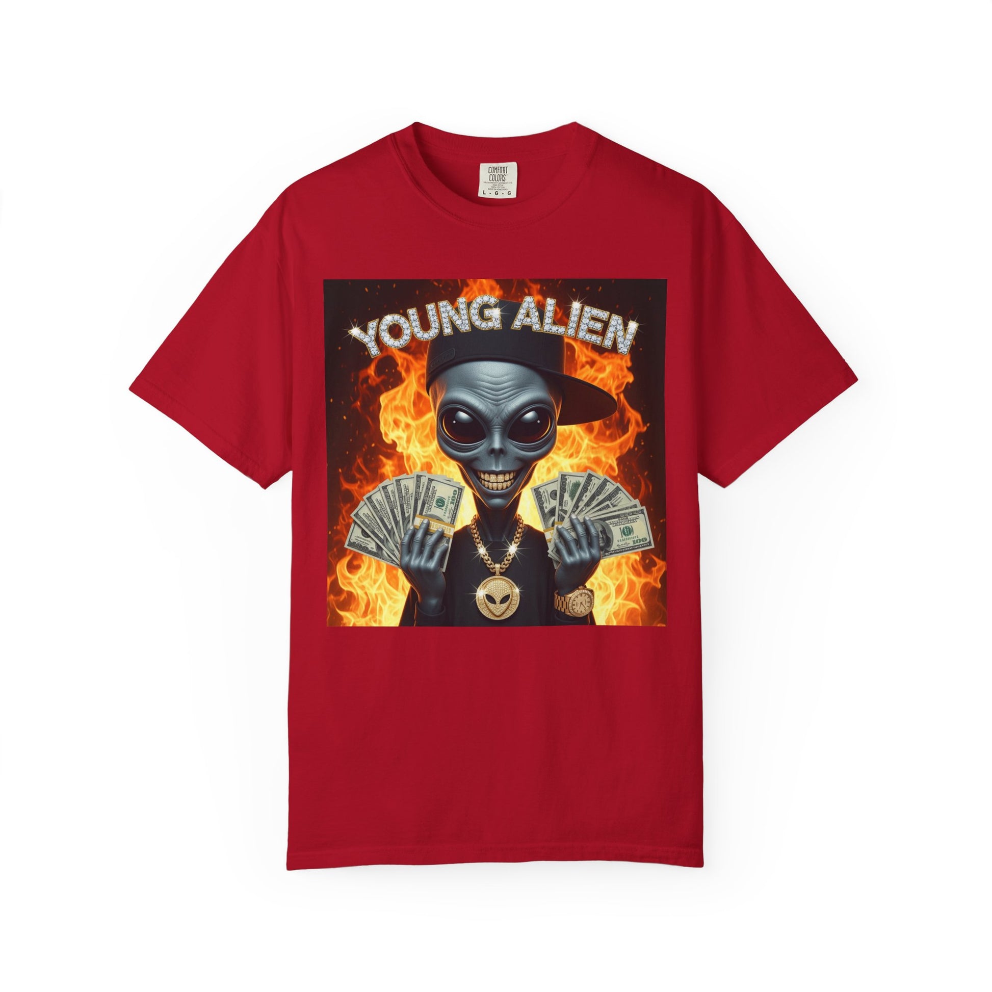 Young Alien Graphic Tee, Unisex Casual T-Shirt, Streetwear Style Shirt, Unique Gift Idea, Cool Summer Apparel