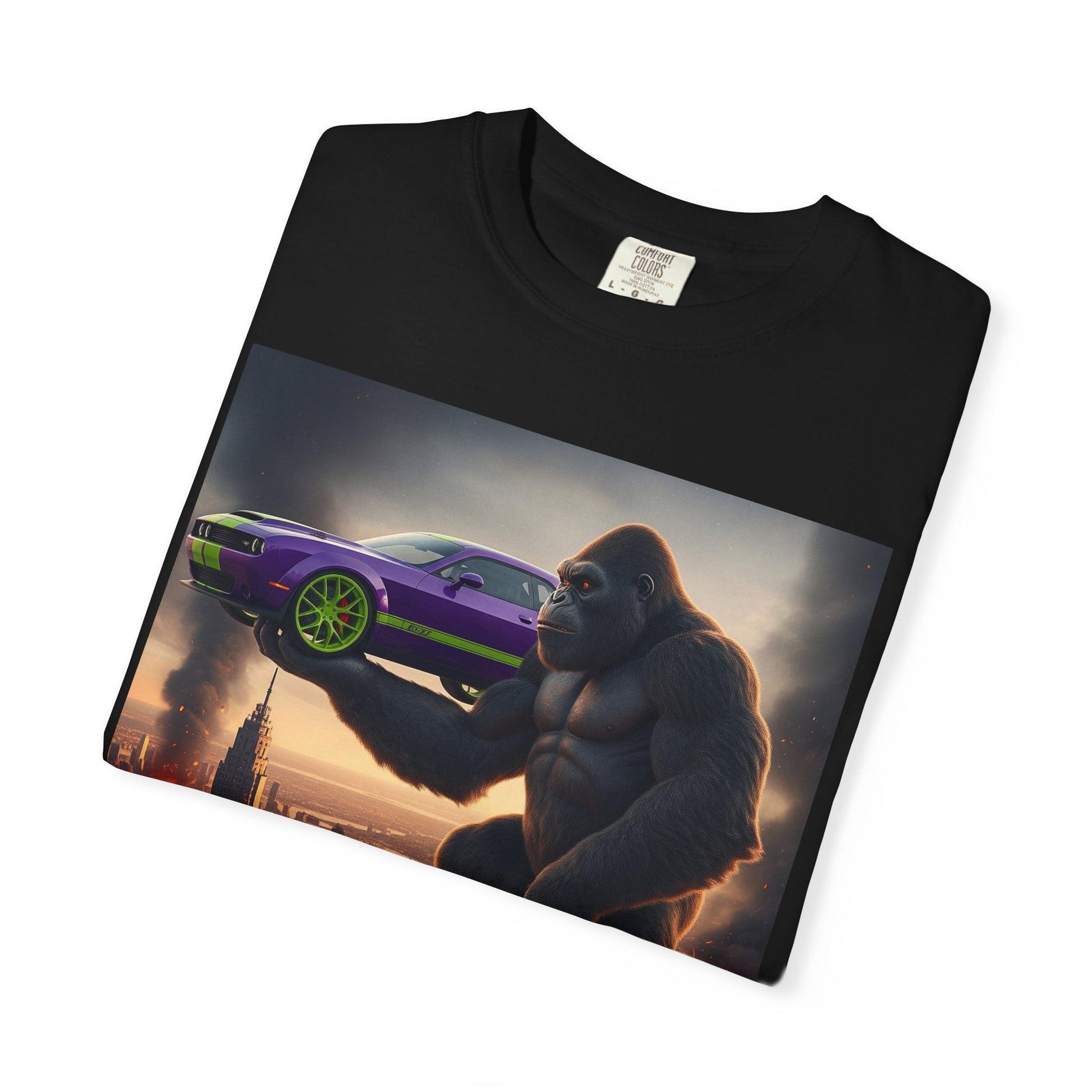 Gorilla Vibes Graphic Tee, Unisex Cartoon T-Shirt, Cool Casual Wear, Gift for Him, Humor Shirt, Birthday Party Outfit