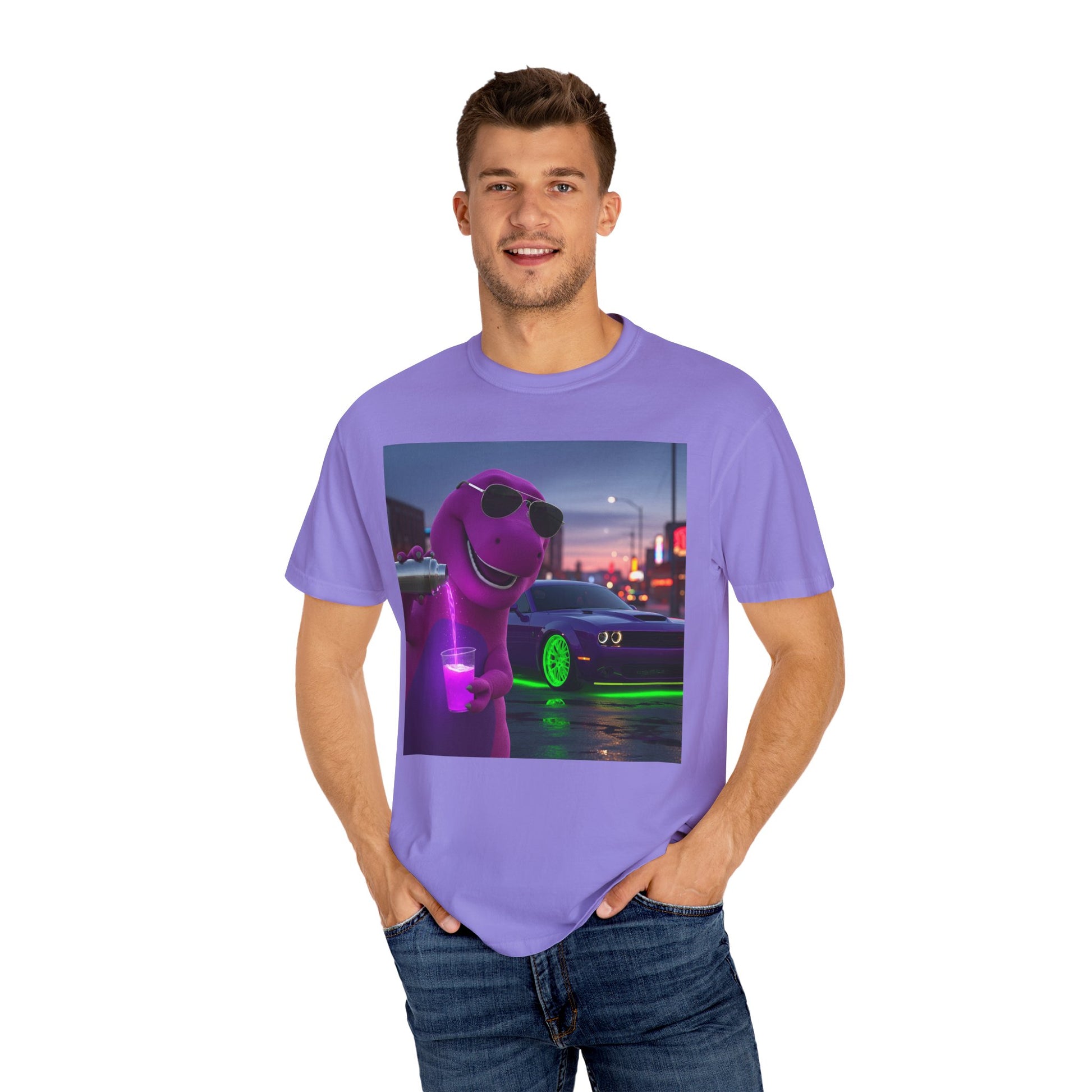Chill Vibes Unisex T-Shirt - Fun Dinosaur Graphic Tee, Casual Streetwear, Funny Gift, Festive Party, Trendy Summer Style