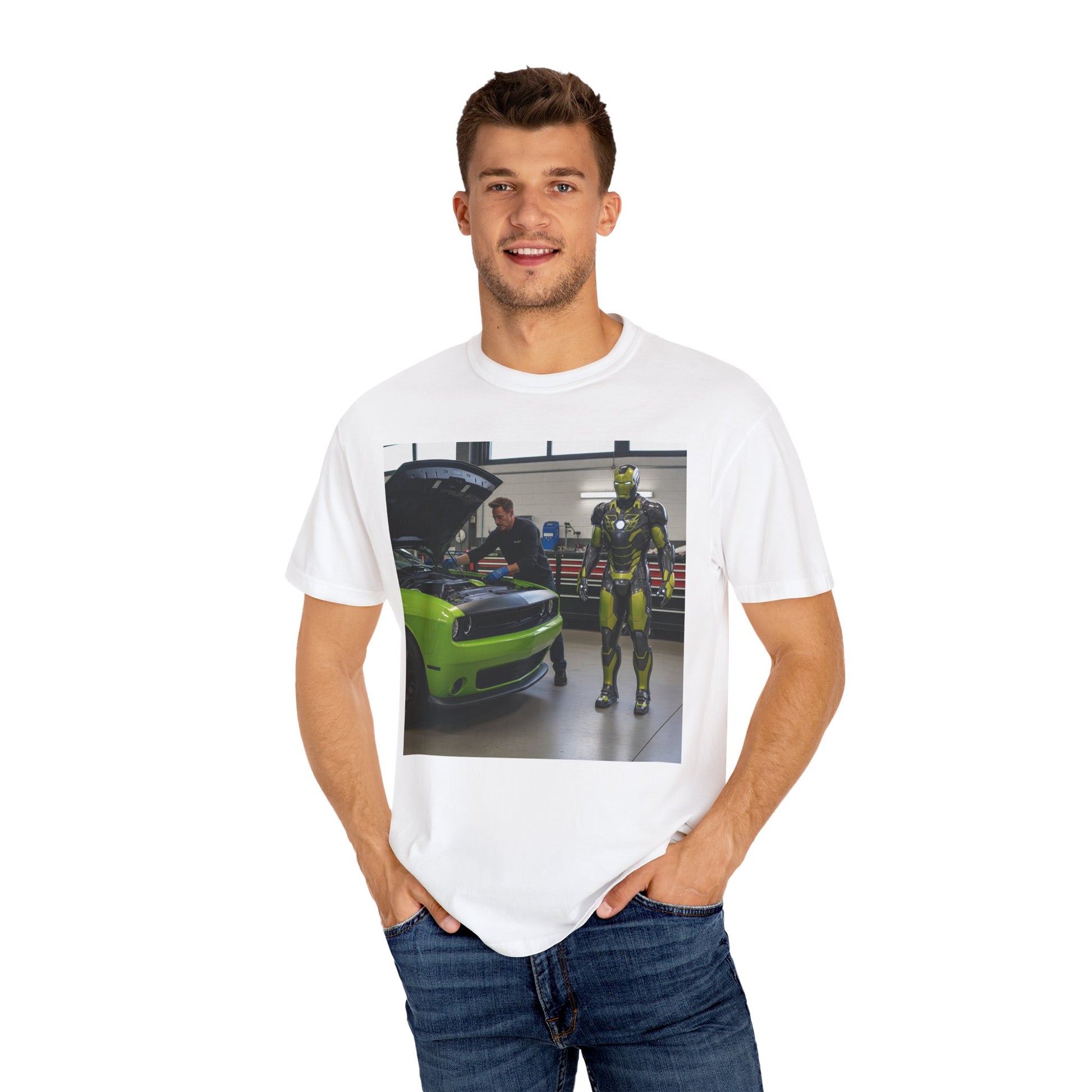 Cool Mechanic Graphic Tee, Unisex Retro Car T-Shirt, Gift for Auto Lovers, Flexible Everyday Wear, Perfect for Birthdays, Father's Day