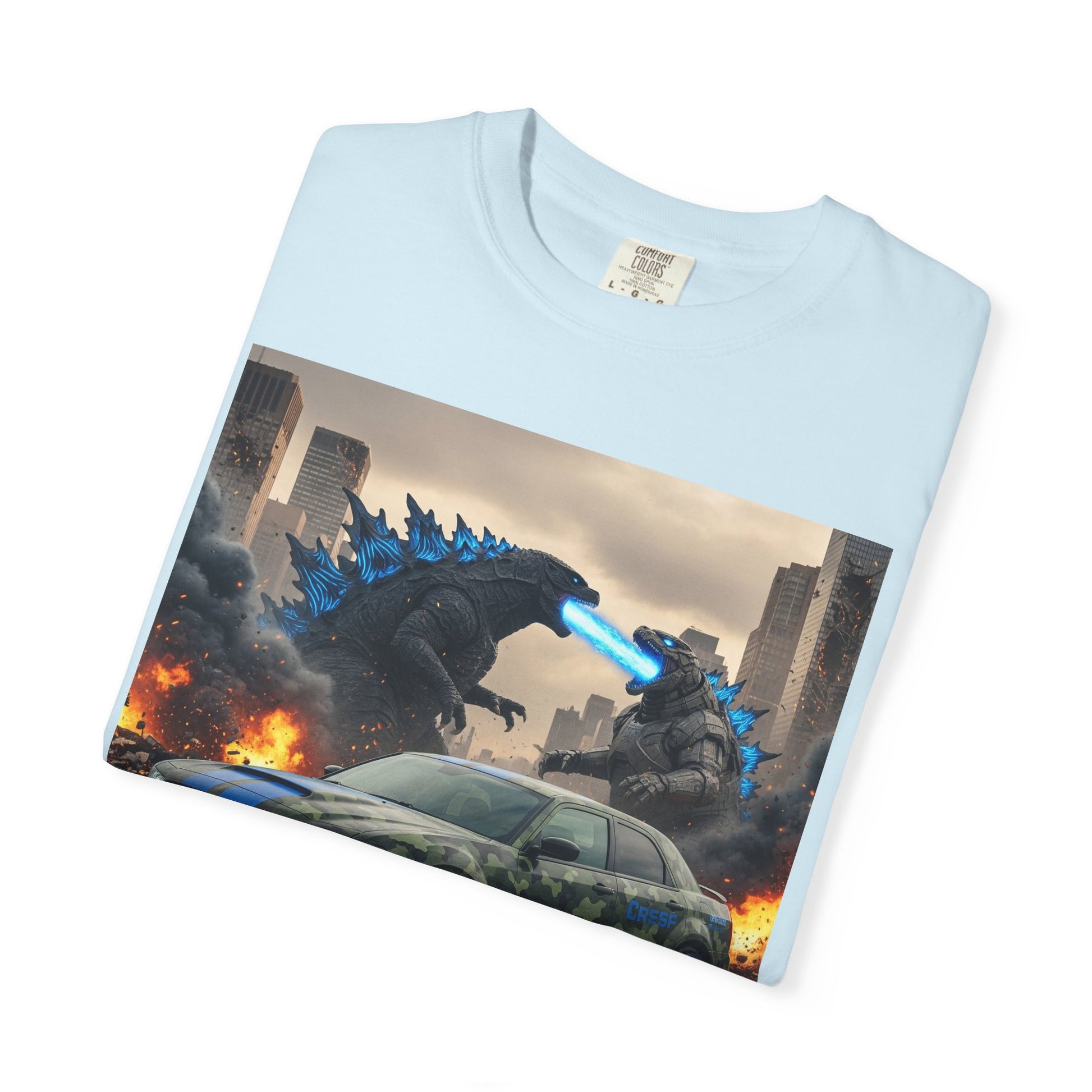 Urban Monster-Themed Unisex T-Shirt, Graphic Tee for Car Lovers, Perfect for Kids Birthdays, Casual Wear, and Comic Con