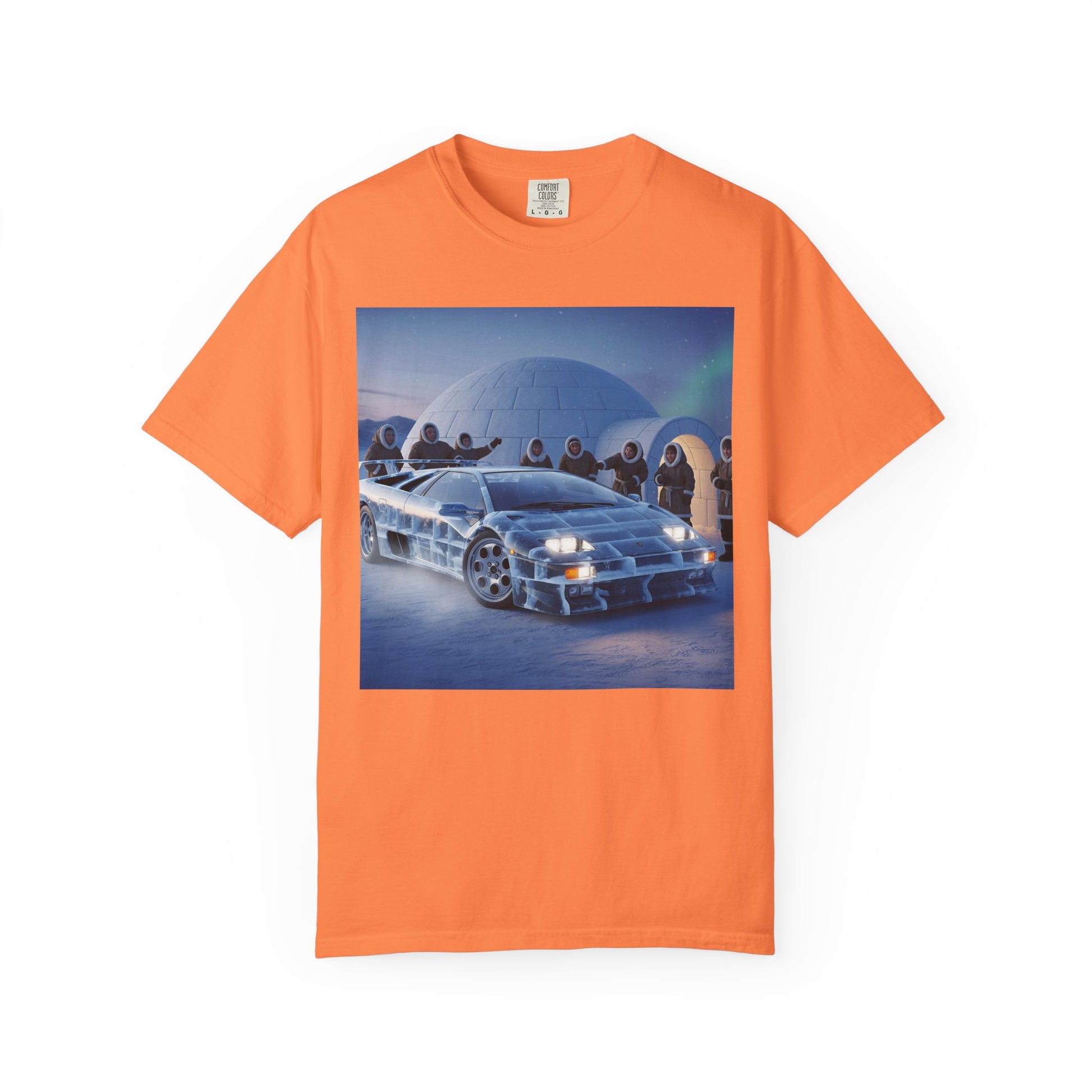 Retro Sci-Fi Car T-Shirt | Unisex Garment-Dyed Tee | Cool Graphic Tee | Perfect Gift for Car Lovers | Vintage Style | Unique Fashion