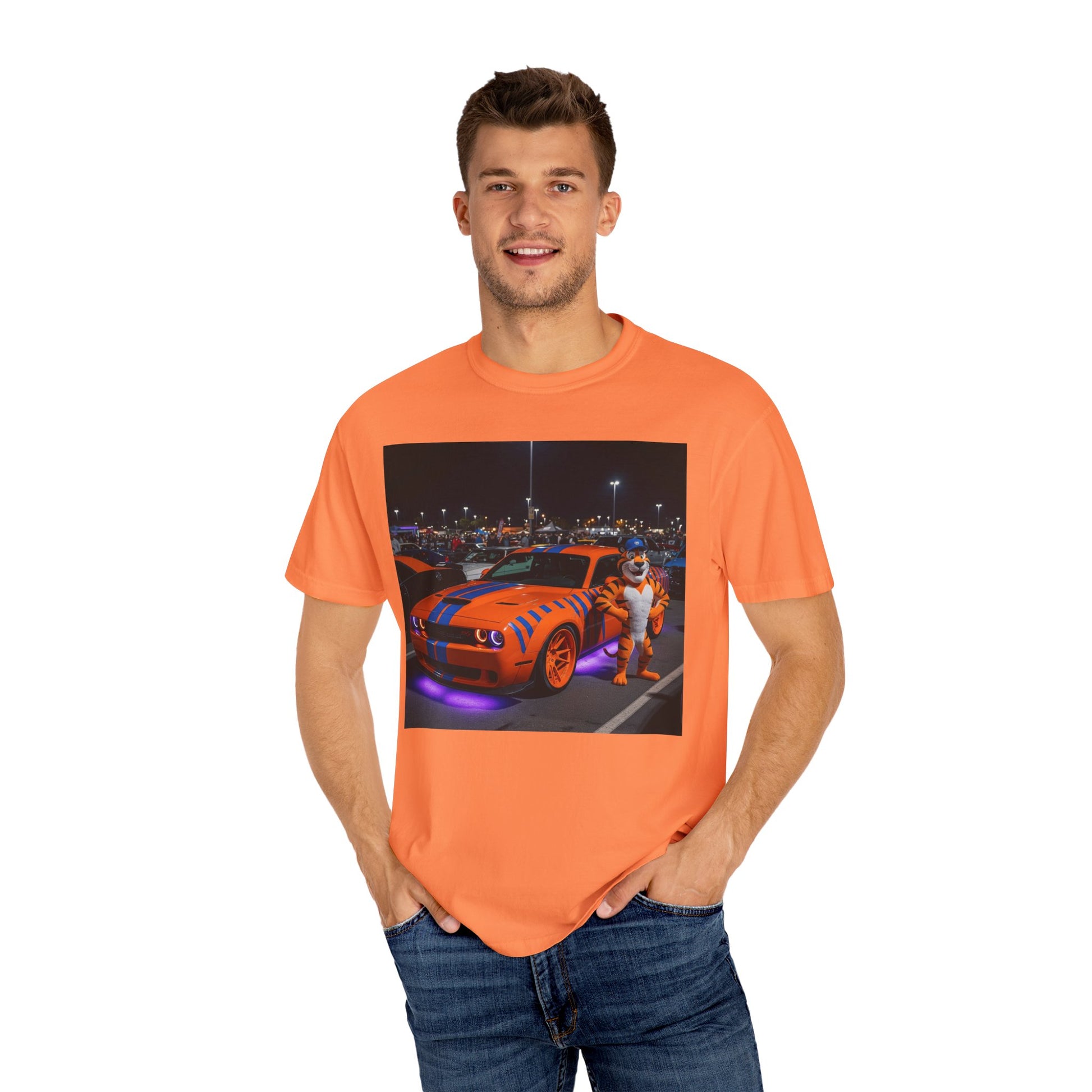Vibrant Car Enthusiast Tee, Unisex T-shirt for Car Lovers, Automotive Style Shirt, Perfect Gift for Birthdays, Casual Wear