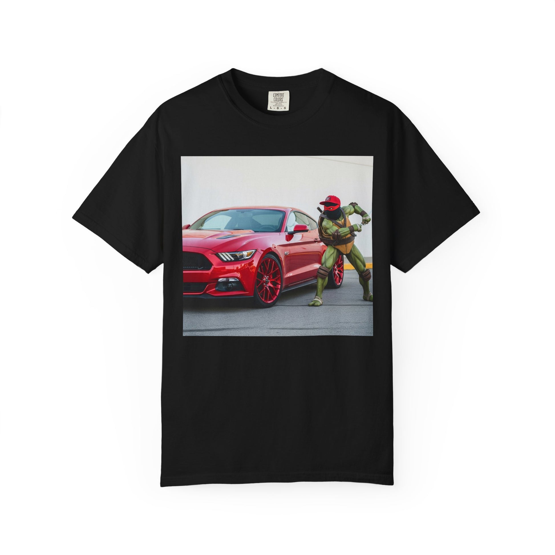 Cool Car & Ninja Graphic T-shirt, Unisex Fashion Tee, Unique Gift, Car Enthusiast Shirt, Nostalgic Wear, Fun Casual Outfit