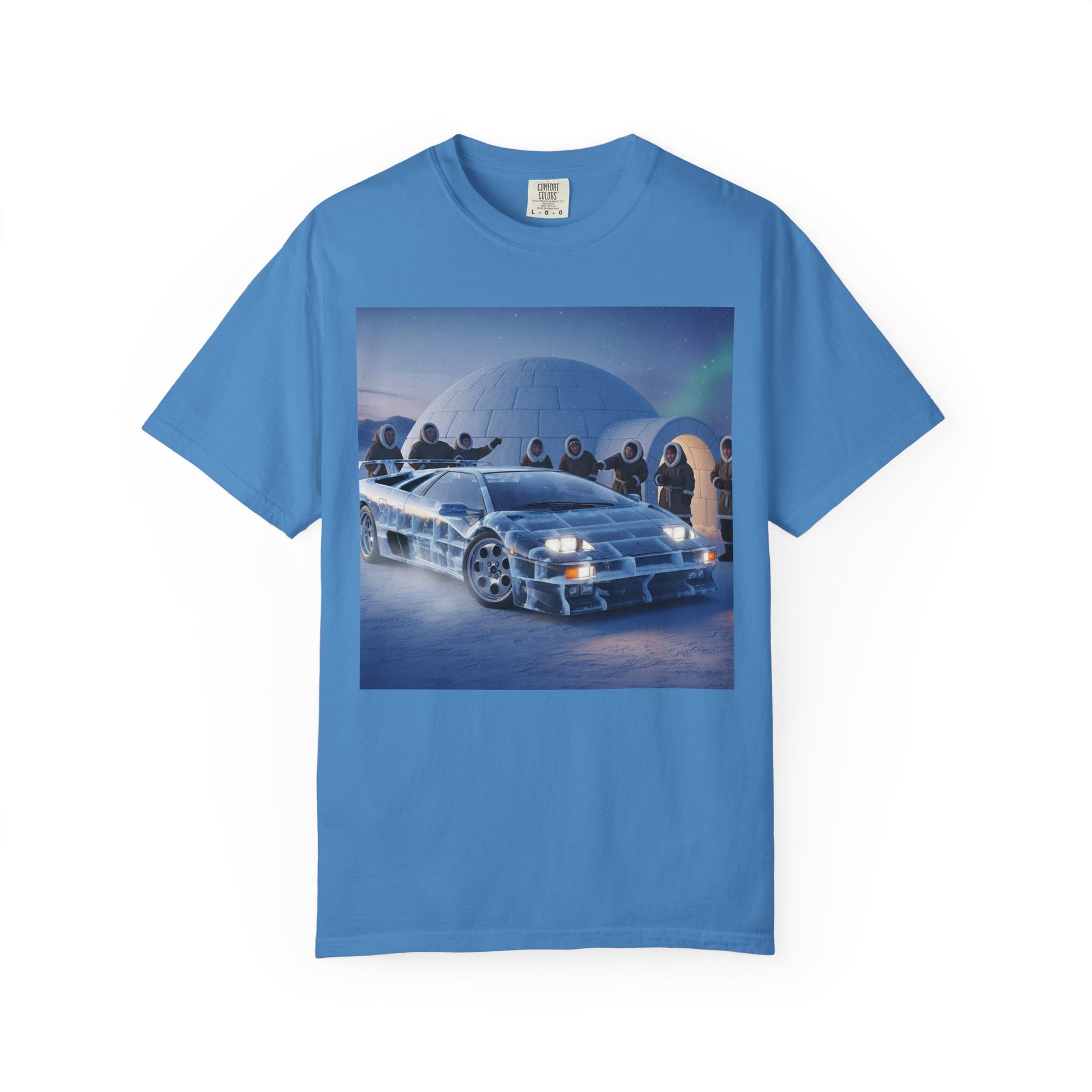 Retro Sci-Fi Car T-Shirt | Unisex Garment-Dyed Tee | Cool Graphic Tee | Perfect Gift for Car Lovers | Vintage Style | Unique Fashion