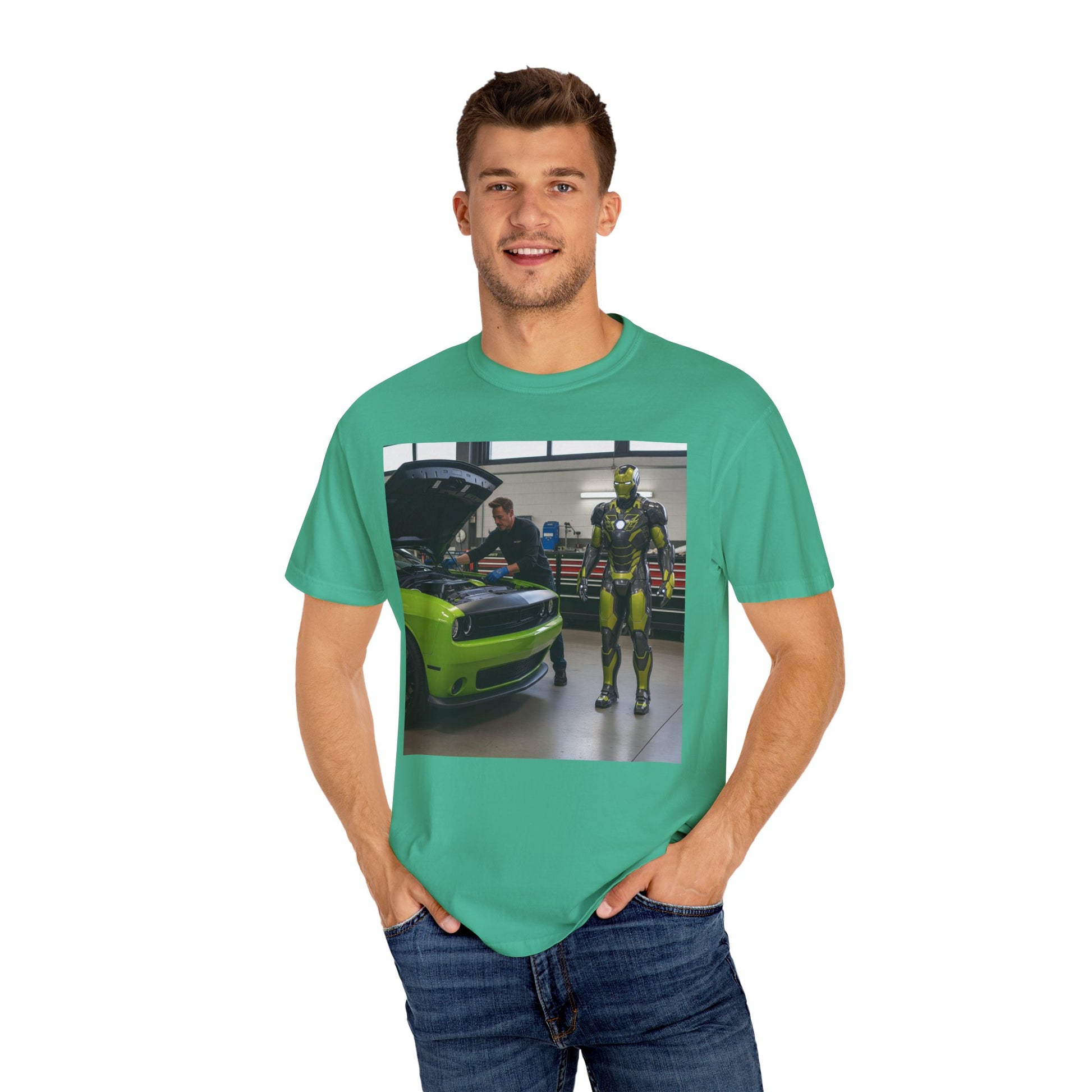 Cool Mechanic Graphic Tee, Unisex Retro Car T-Shirt, Gift for Auto Lovers, Flexible Everyday Wear, Perfect for Birthdays, Father's Day