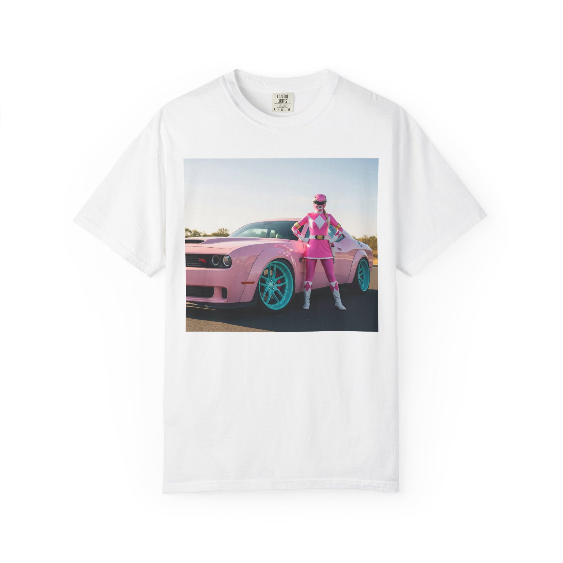 Retro Car T-shirt, Vintage Pink Style Tee, Gift for Car Lovers, Cool Graphic Tee, Casual Wear for Everyday Use