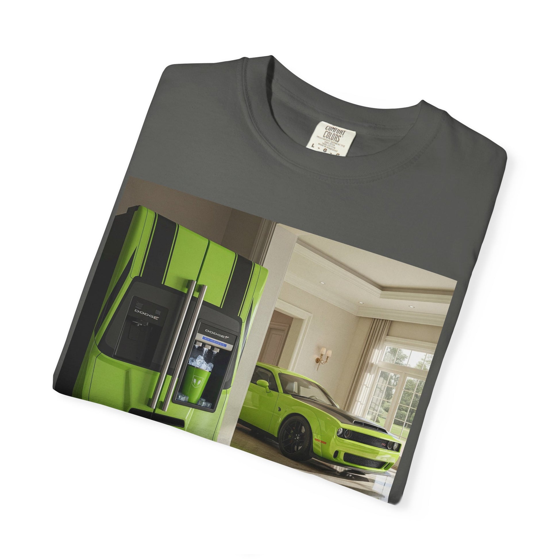 Green Supercar Photo T-Shirt — Luxury Sports Car Graphic Tee