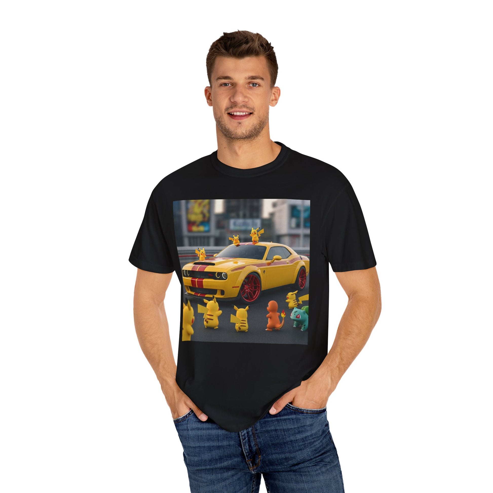 Poke Car Enthusiast T-shirt | Fun Graphic Tee for Gamers, Unisex Apparel for Fans, Perfect Gift for Birthdays, Collectibles, Casual Wear