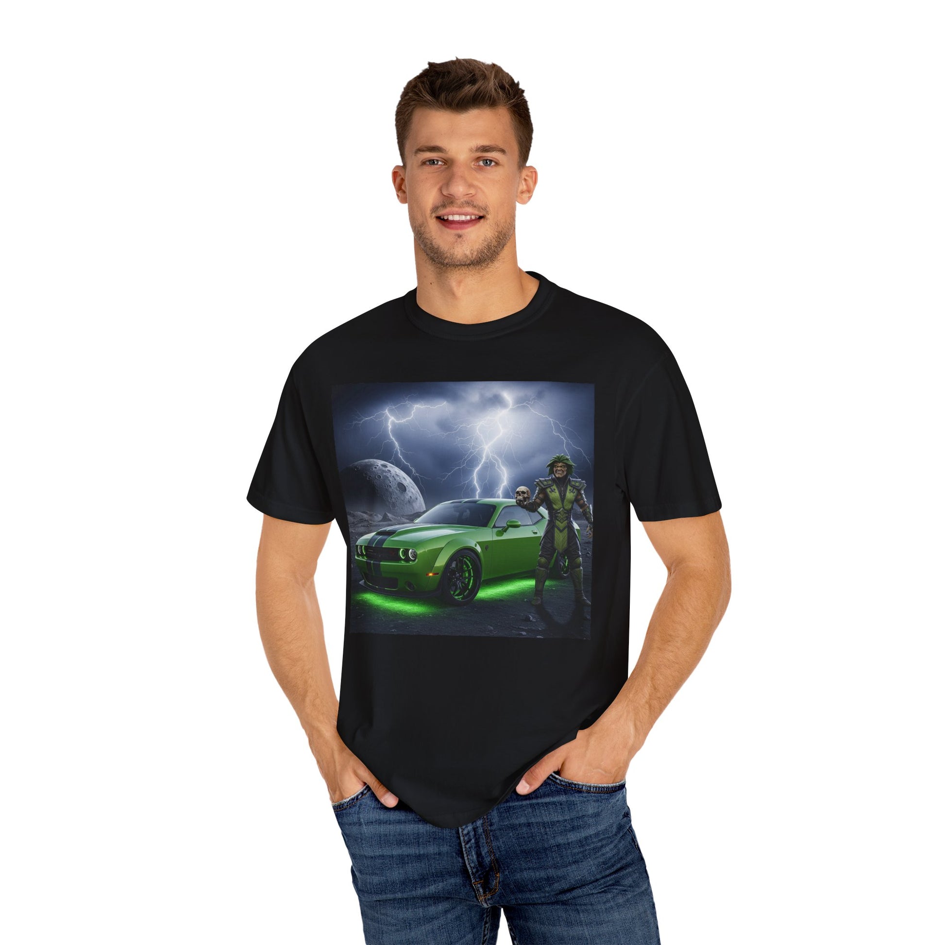 Galactic Racer Unisex T-Shirt, Car Lover’s Tee, Science Fiction Apparel, Cool Graphic Shirt, Gift for Car Enthusiasts