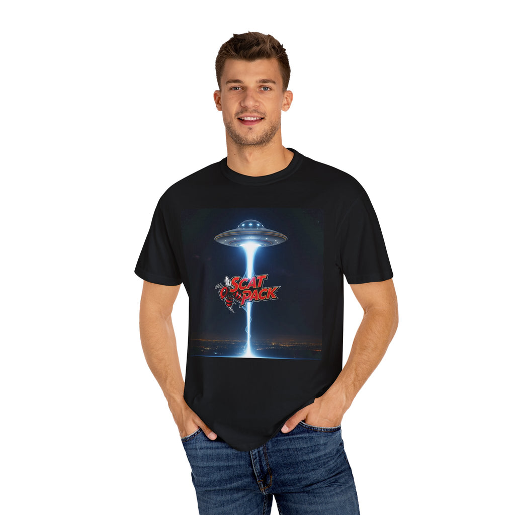 Sci-Fi Graphic T-Shirt, Unisex Tee, UFO T-Shirt, Gamer Apparel, Fun Gift for Space Lovers, Casual Wear