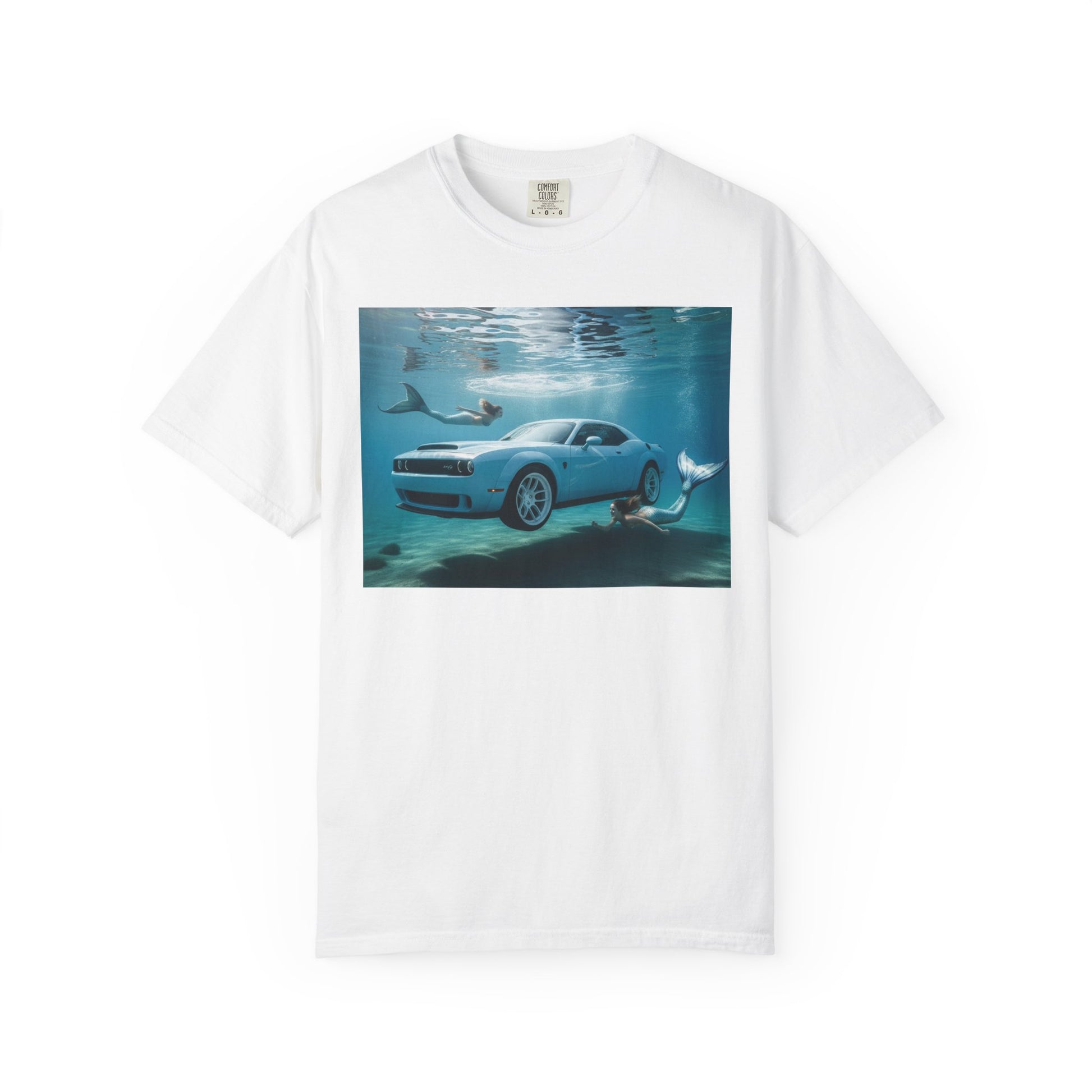 Ocean Escape Unisex T-Shirt, Cool Car Underwater Tee, Funny Beach Shirt, Summer Style, Gift for Car Lovers
