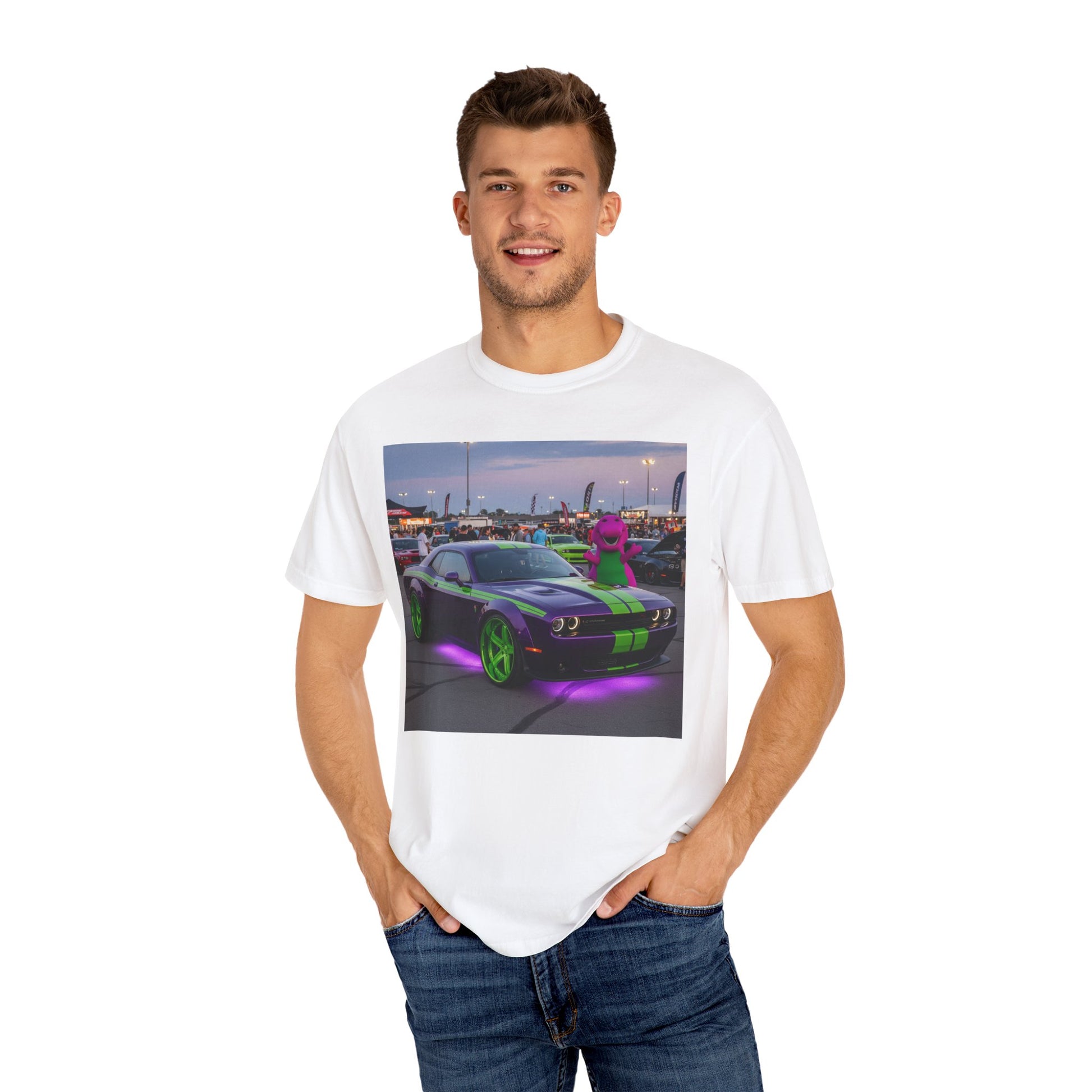 Neon Car Vibe T-Shirt, Car Enthusiast Shirt, Unisex Graphic Tee, Automotive Gift, Casual Wear, Street Style, Car Show Tee