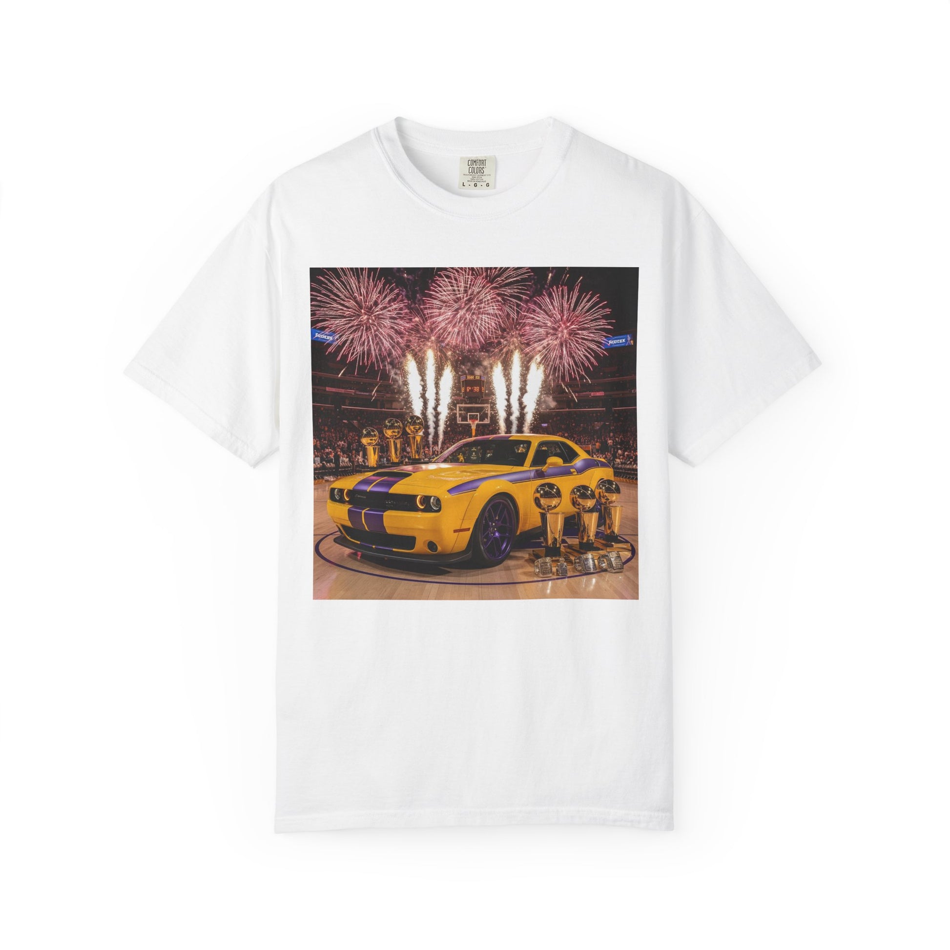 Fireworks & Fast Cars Unisex T-Shirt - Perfect for Car Lovers, Festivals, Birthdays, Racing Events, Casual Wear