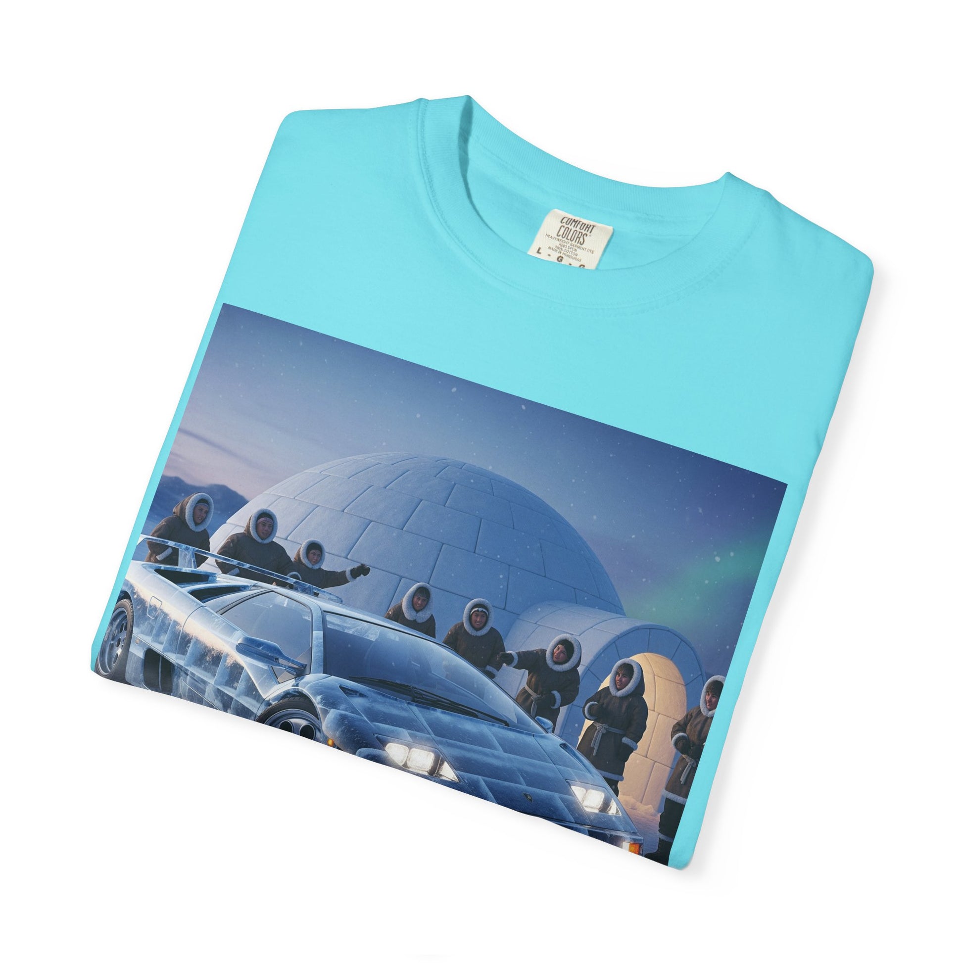 Retro Sci-Fi Car T-Shirt | Unisex Garment-Dyed Tee | Cool Graphic Tee | Perfect Gift for Car Lovers | Vintage Style | Unique Fashion