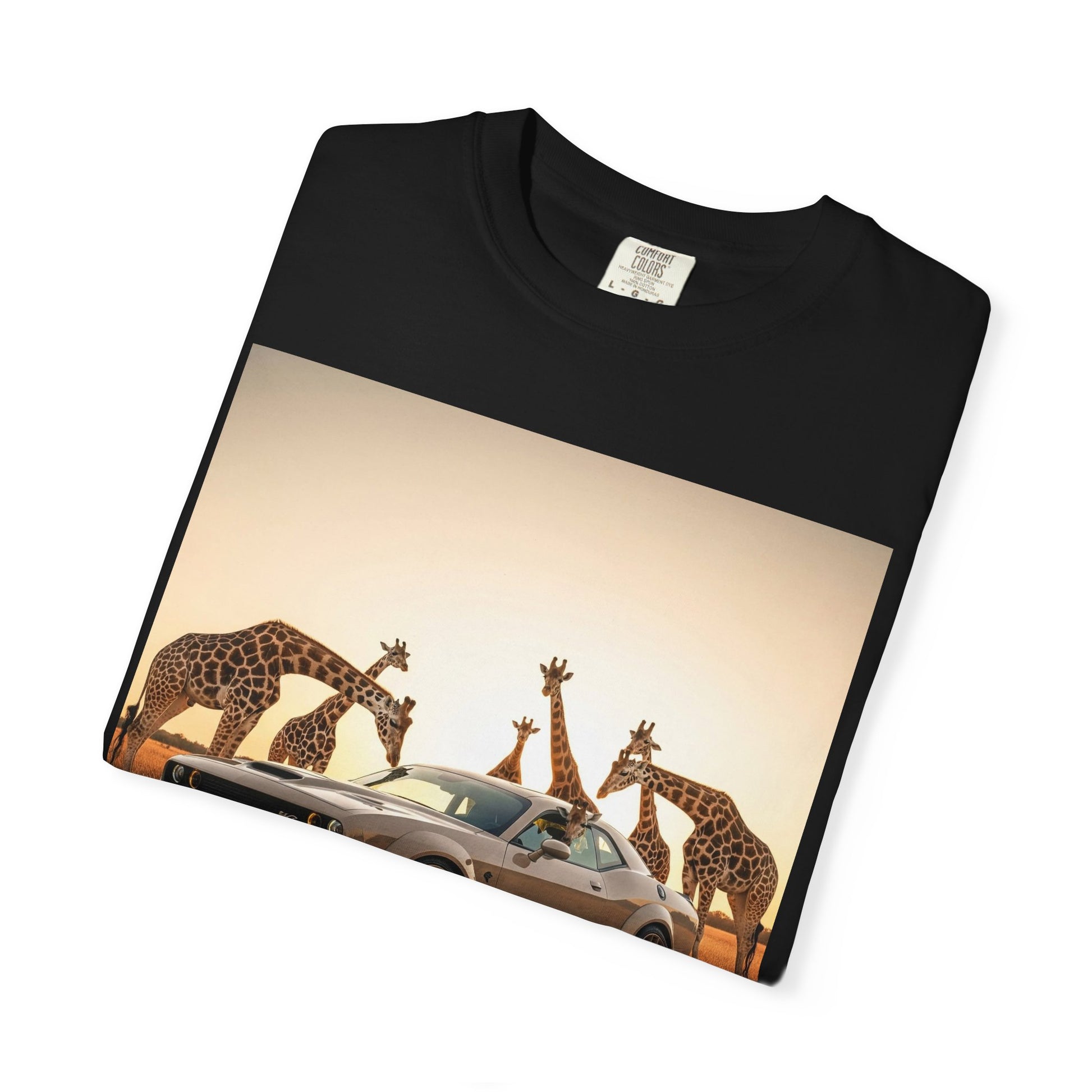 Giraffe Adventure T-Shirt | Unique Animal Tee, Animal Lover Gift, Casual Style, Unisex Graphic Shirt, Safari Vibes, Summer Wear