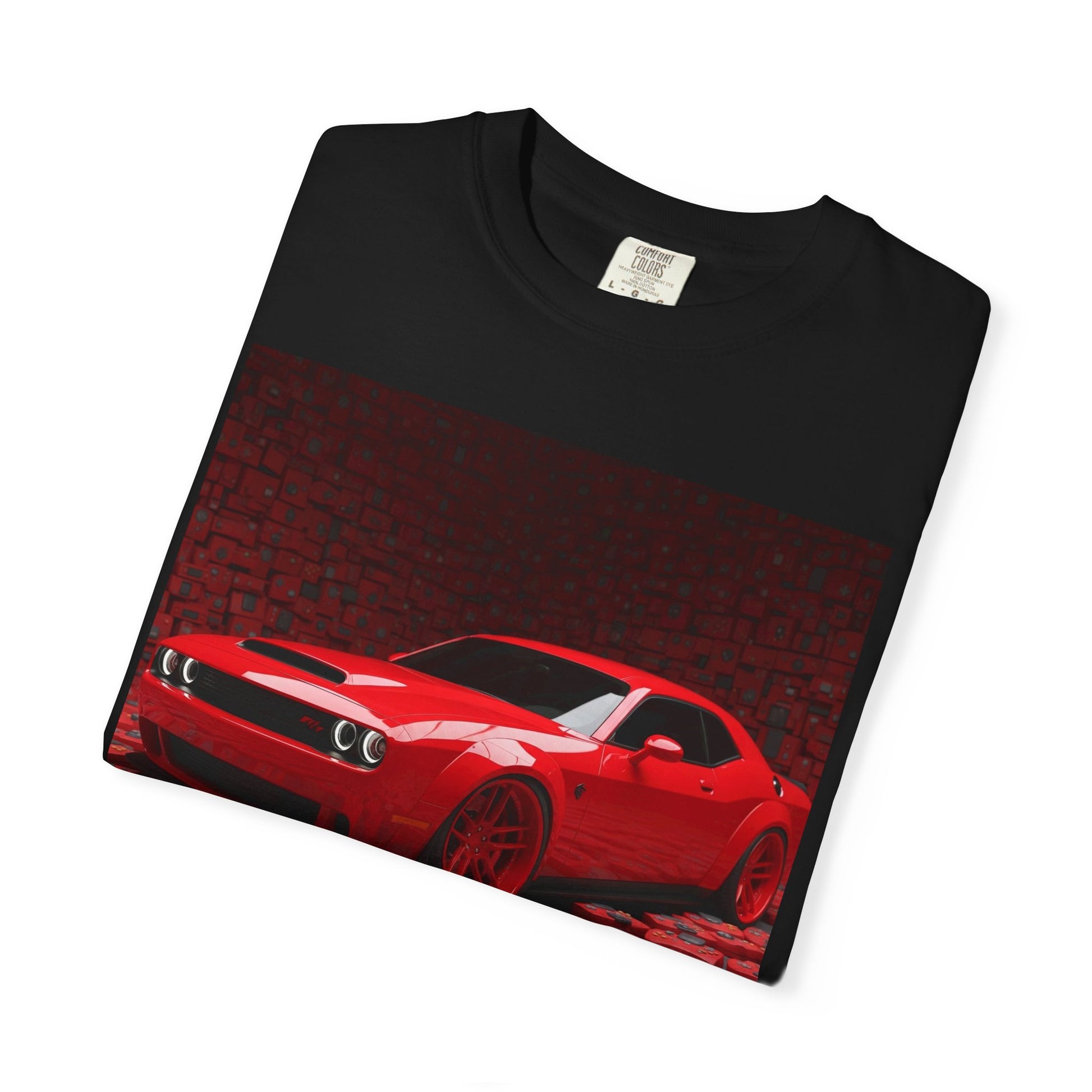 Red Muscle Car Graphic T-Shirt, Automotive Tee, Car Enthusiast Apparel, Gift for Him, Unisex T-shirt for Car Lovers