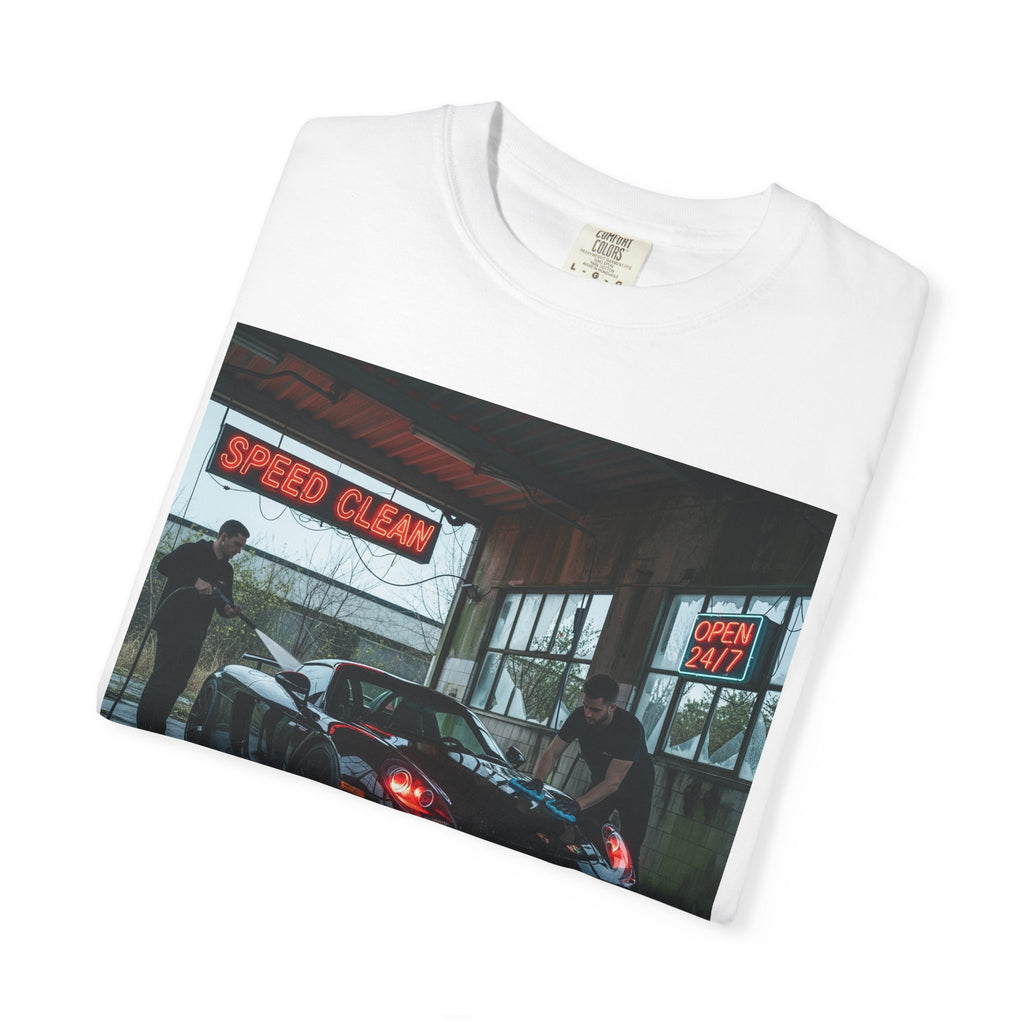 Car Enthusiast T-Shirt - Speed Clear Design, Garage Apparel, Gift for Gearheads, Automotive Fashion, Unisex Streetwear