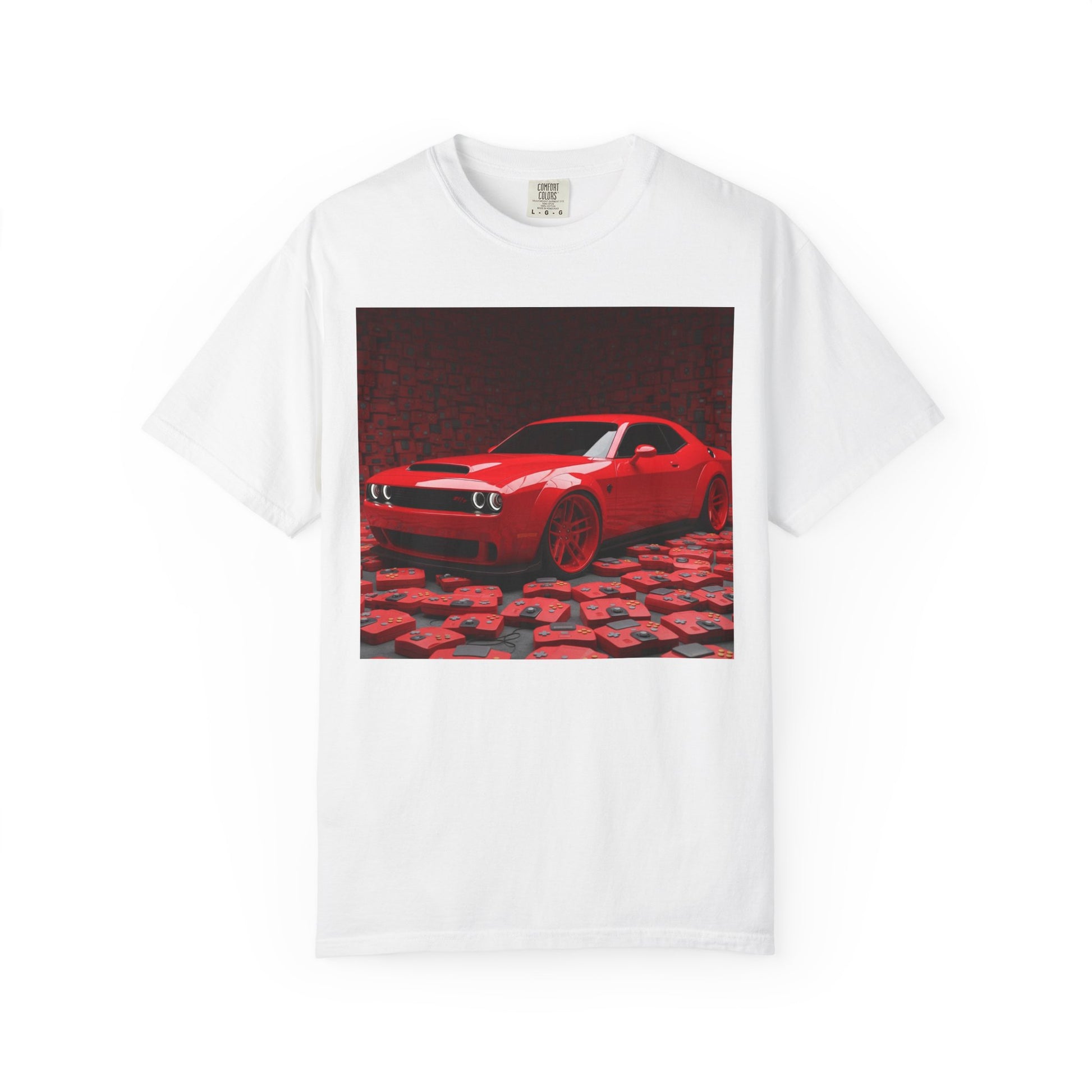 Red Muscle Car Graphic T-Shirt, Automotive Tee, Car Enthusiast Apparel, Gift for Him, Unisex T-shirt for Car Lovers