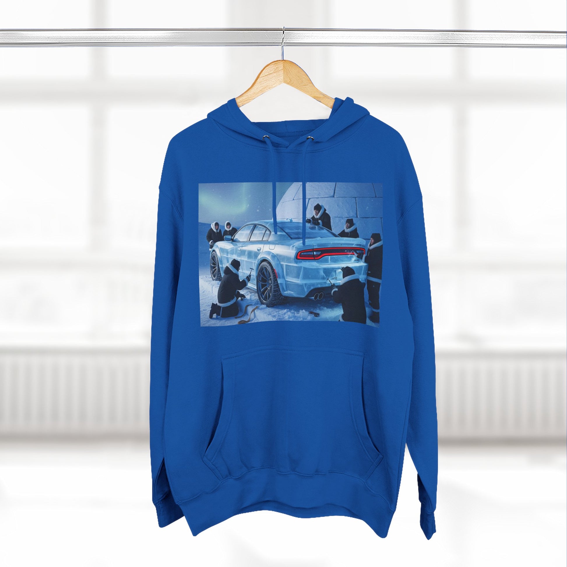 Cool Artwork Fleece Hoodie, Car Enthusiast Apparel, Streetwear Gift, Winter Fashion, Unique Graphic Hoodie