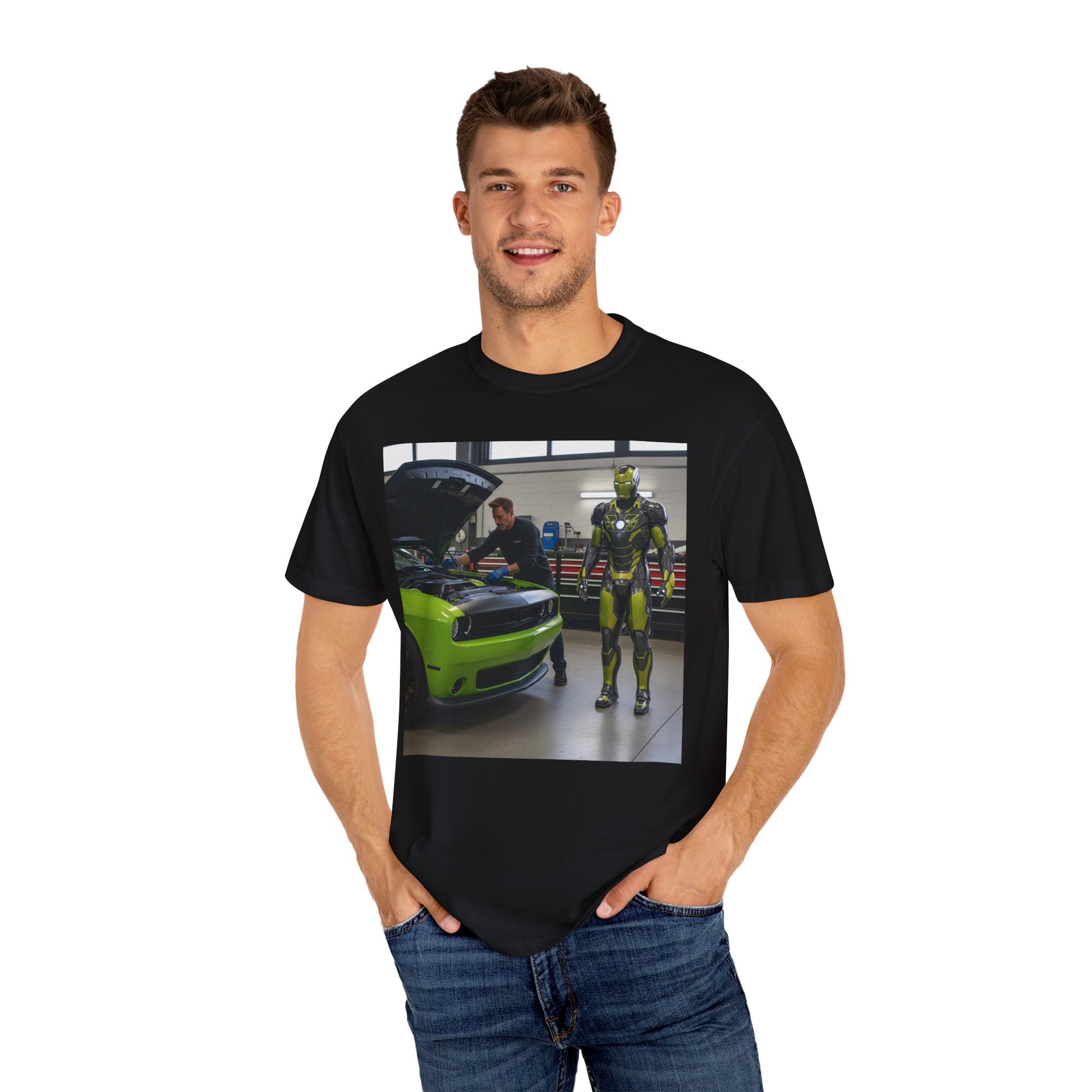 Cool Mechanic Graphic Tee, Unisex Retro Car T-Shirt, Gift for Auto Lovers, Flexible Everyday Wear, Perfect for Birthdays, Father's Day