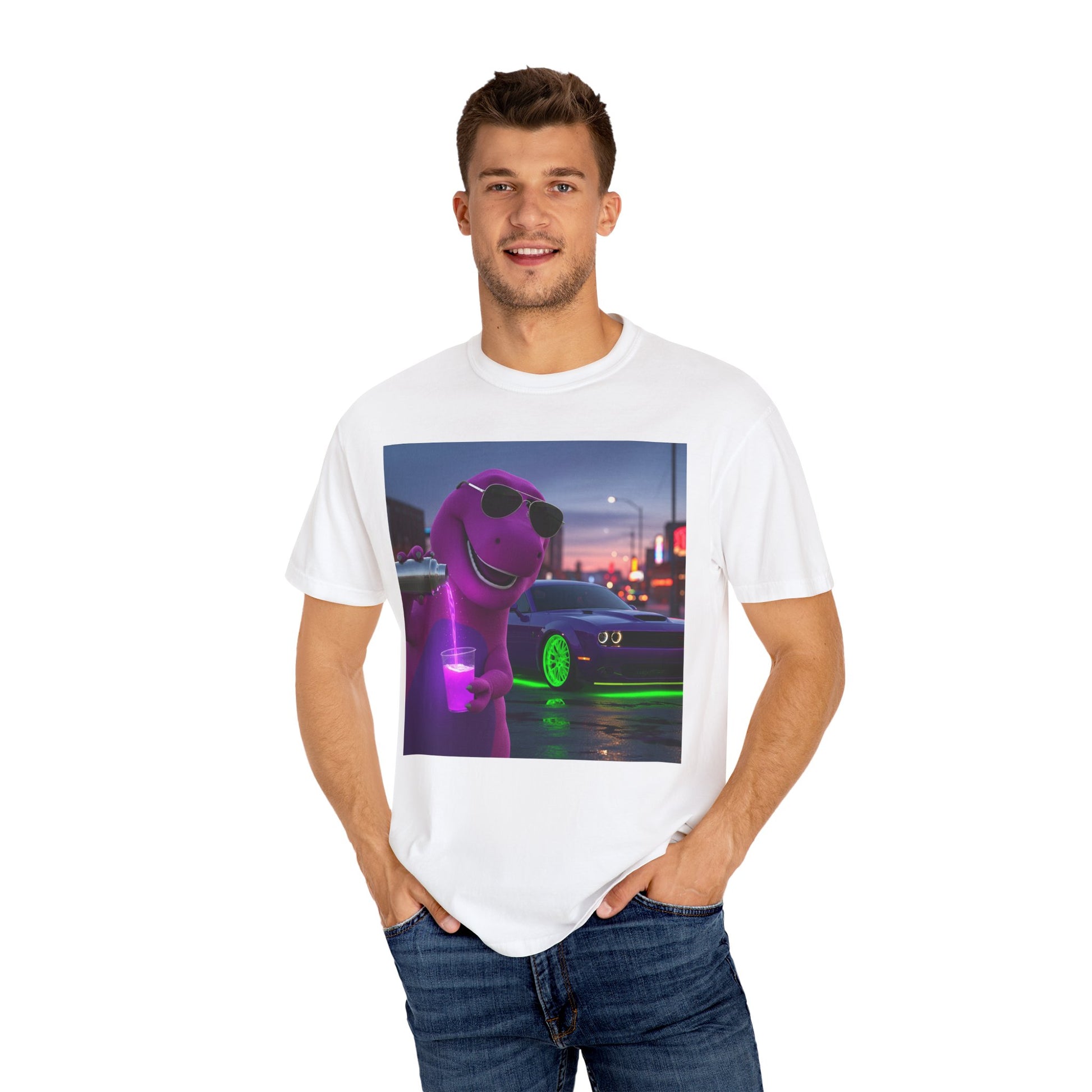 Chill Vibes Unisex T-Shirt - Fun Dinosaur Graphic Tee, Casual Streetwear, Funny Gift, Festive Party, Trendy Summer Style