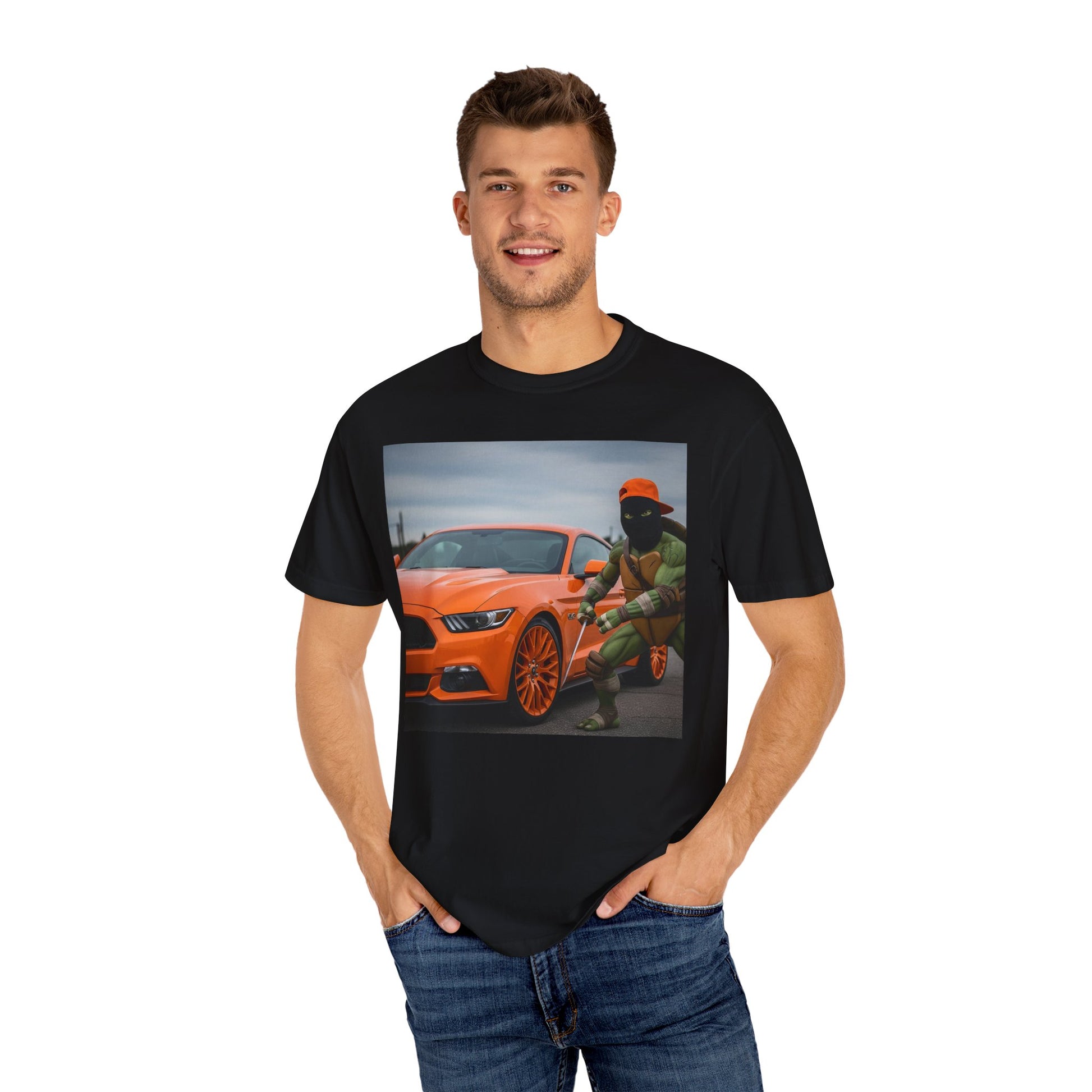 Cool Ninja Car T-shirt, Unisex Graphic Tee, Automotive Fan Apparel, Casual Wear for Boys and Girls, Birthday Gift, Anniversary T-shirt