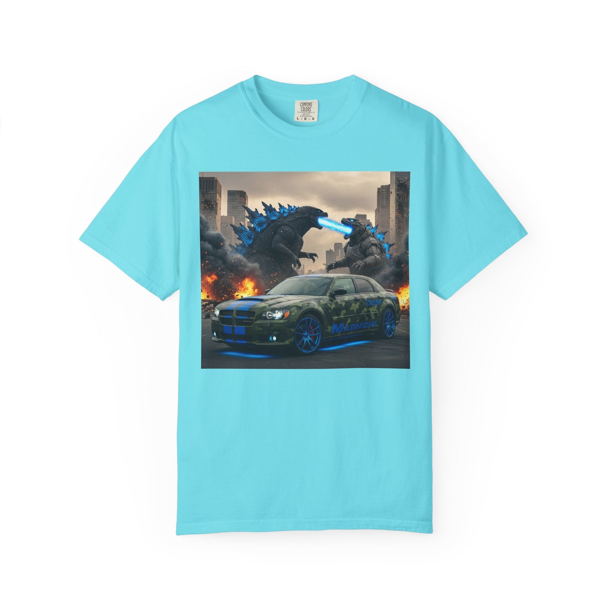 Urban Monster-Themed Unisex T-Shirt, Graphic Tee for Car Lovers, Perfect for Kids Birthdays, Casual Wear, and Comic Con