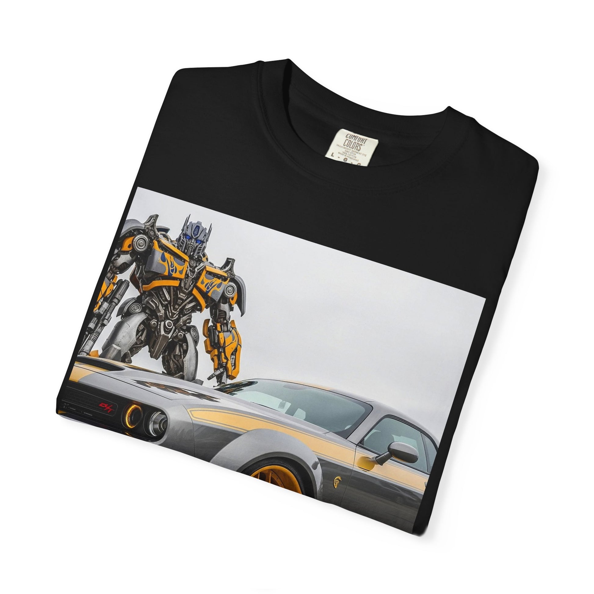 Transforming Car Tee, Unisex Graphic T-Shirt for Car Enthusiasts, Gift for Dad, Birthday Party, Automotive Style, Casual Wear