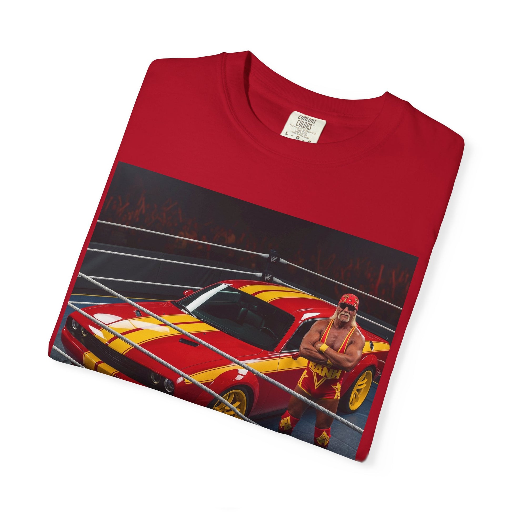 Vibrant Unisex Garment-Dyed T-Shirt - Retro Racing Design, Car Lovers Gift, Casual Wear, Unique Graphic Tee, Birthday Gift